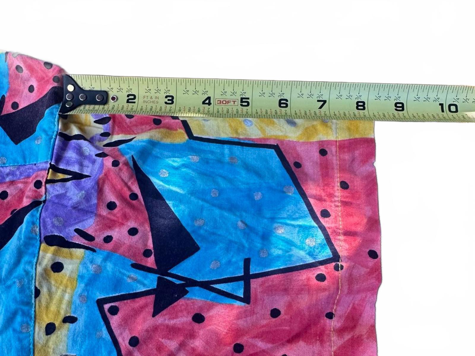 Vintage “Catchit” Made in USA Button-Down Shirt — Bold 80s Geometric Print