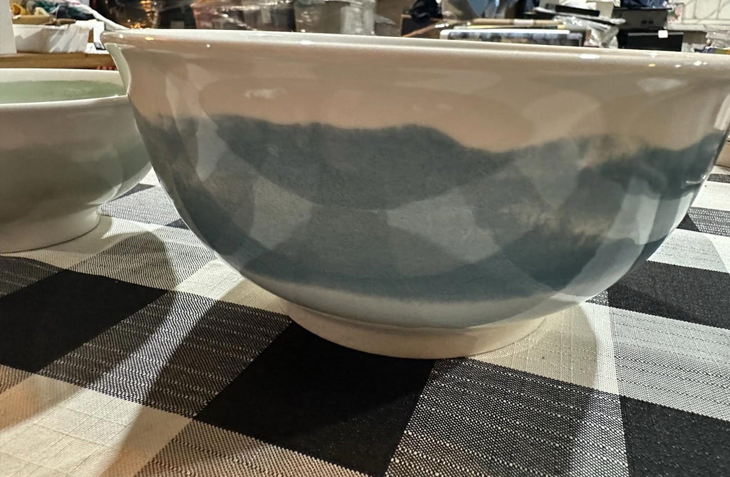 Pepper + Vetiver Nesting Mixing Bowl Set 2pc Pastel Glazed Stoneware