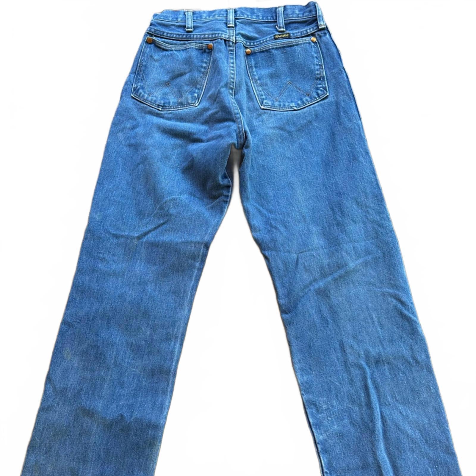 Wrangler Blue Straight Jeans Classic Style vintage workwear