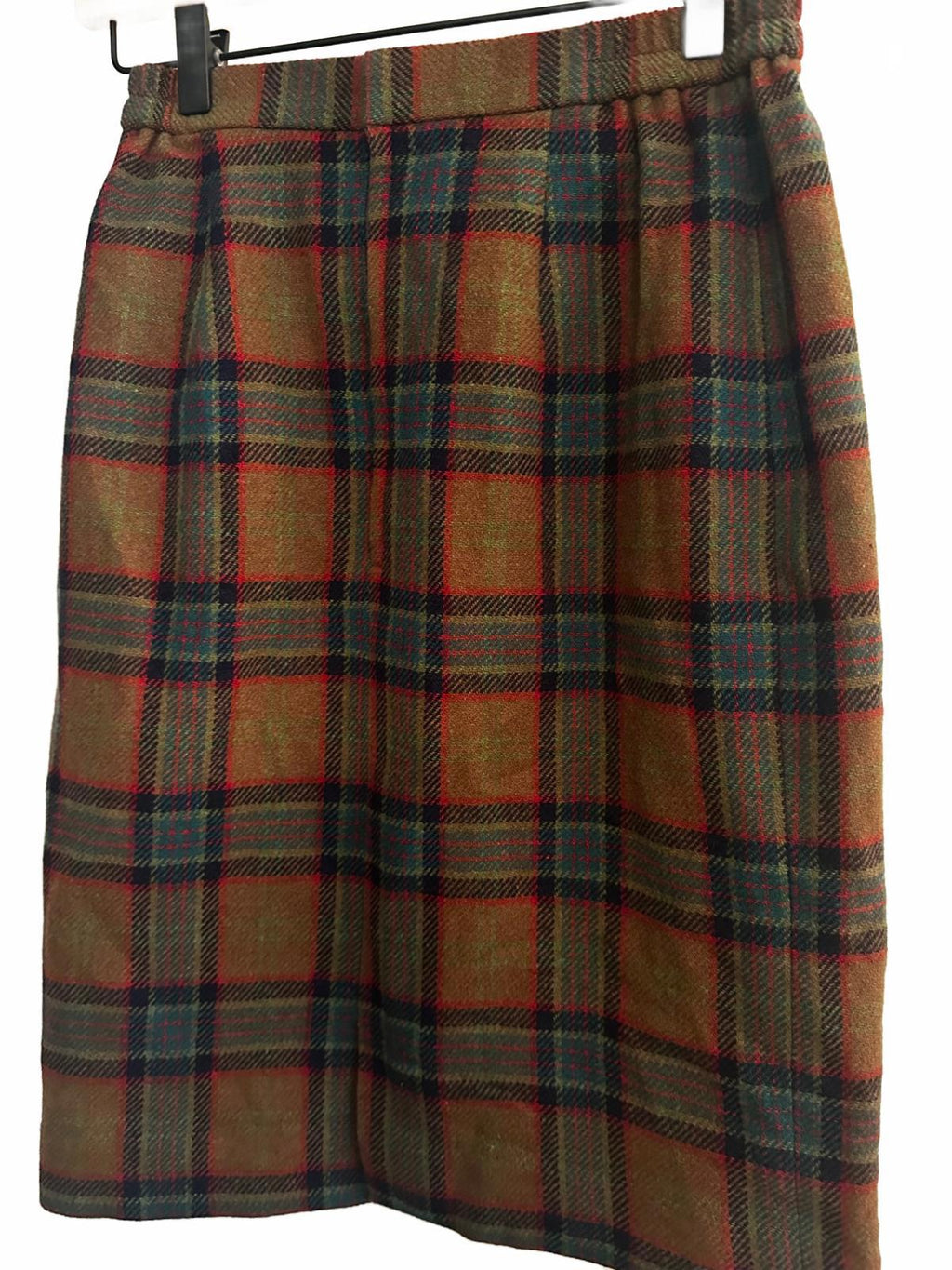 Vintage Tartan Wool Skirt Suit Set Blazer & Skirt 9AR