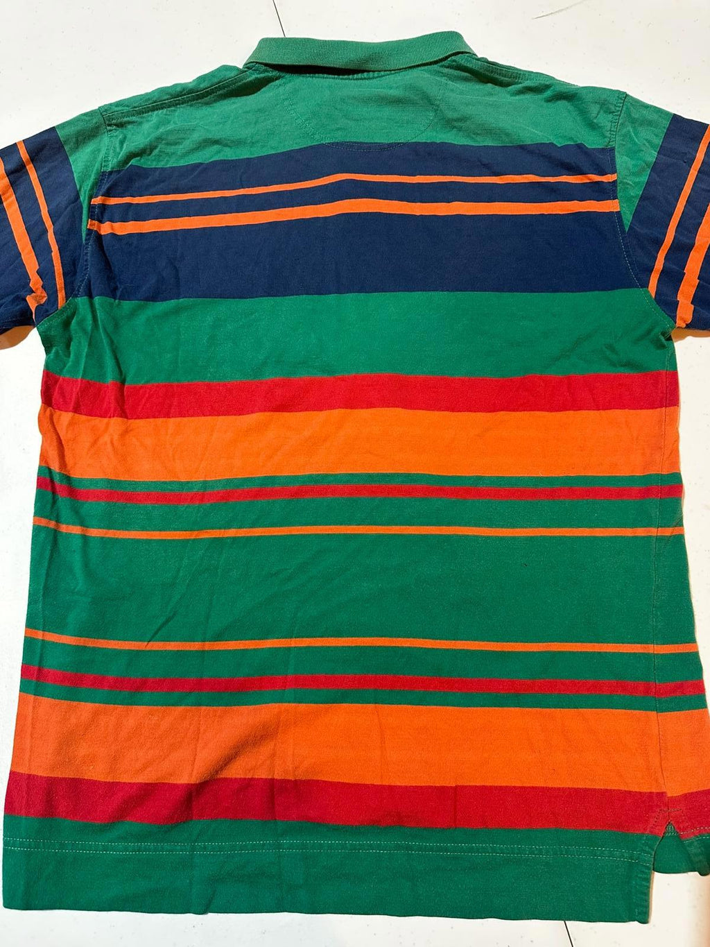 Dockers Vintage Striped Polo Shirt Men’s L Cotton