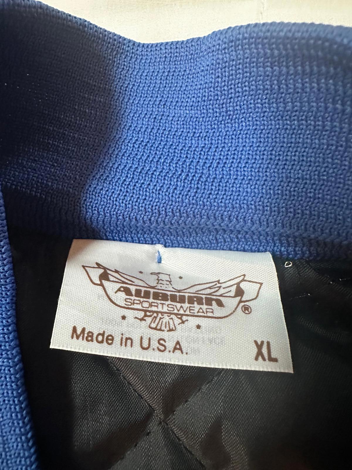 Vintage MJC Tennis Auburn Satin Jacket XL USA