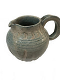 Studio Pottery Creamer Blue Gray Glazed Pitcher 4"
