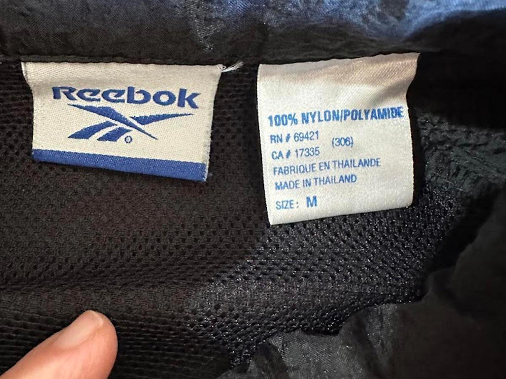 Vintage Reebok Windbreaker Jacket Black M