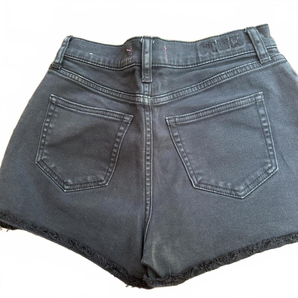 PINK Victoria’s Secret Black Cutoff Shorts