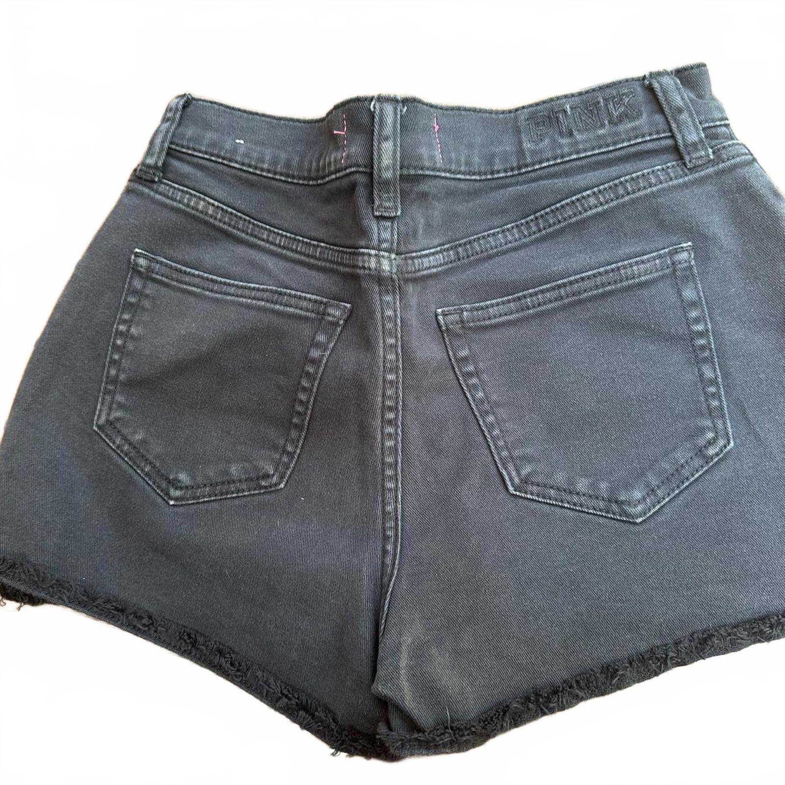 PINK Victoria’s Secret Black Cutoff Shorts
