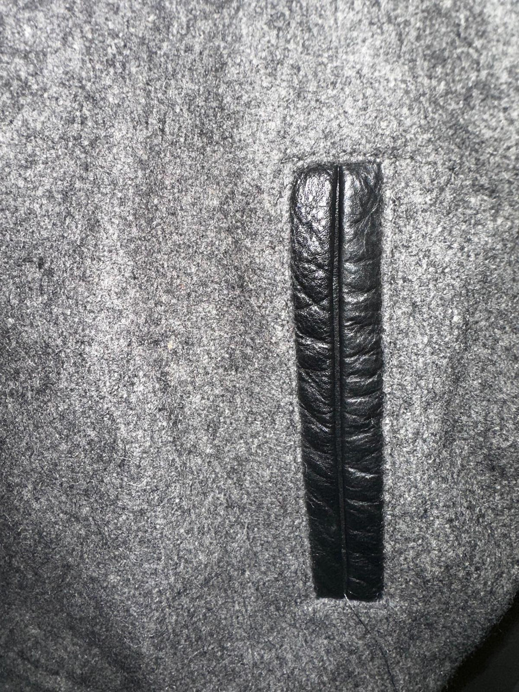 Reason Clothing Wool & Leather Varsity Jacket L