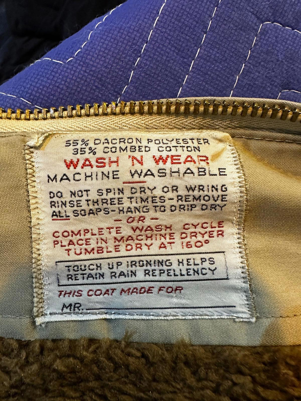 Vintage Horace Partridge NFL Lined Work Jacket USA
