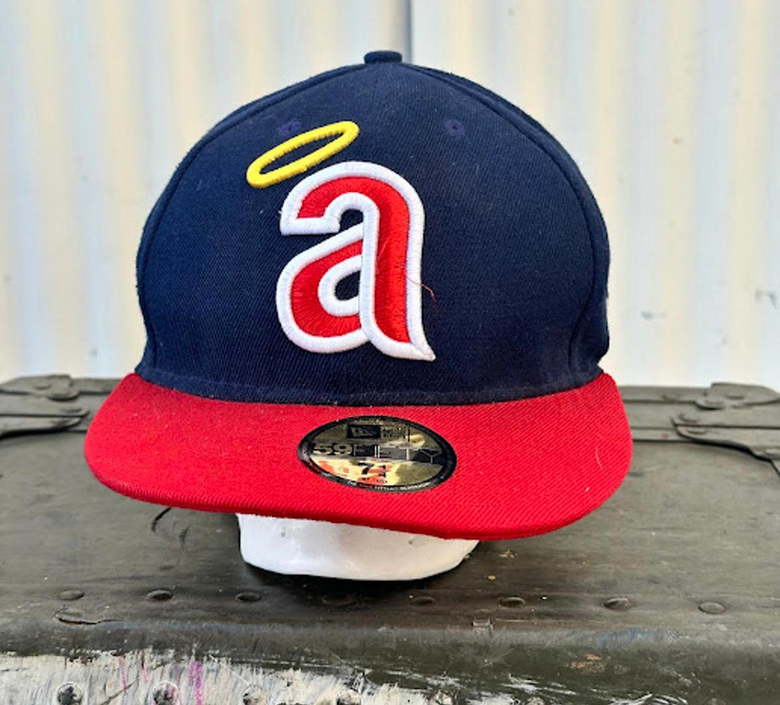 New Era Angels 59FIFTY Fitted Hat 7 1/4 Navy Red