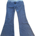DO+BE Star Print Flare Jeans Small Boho Y2K