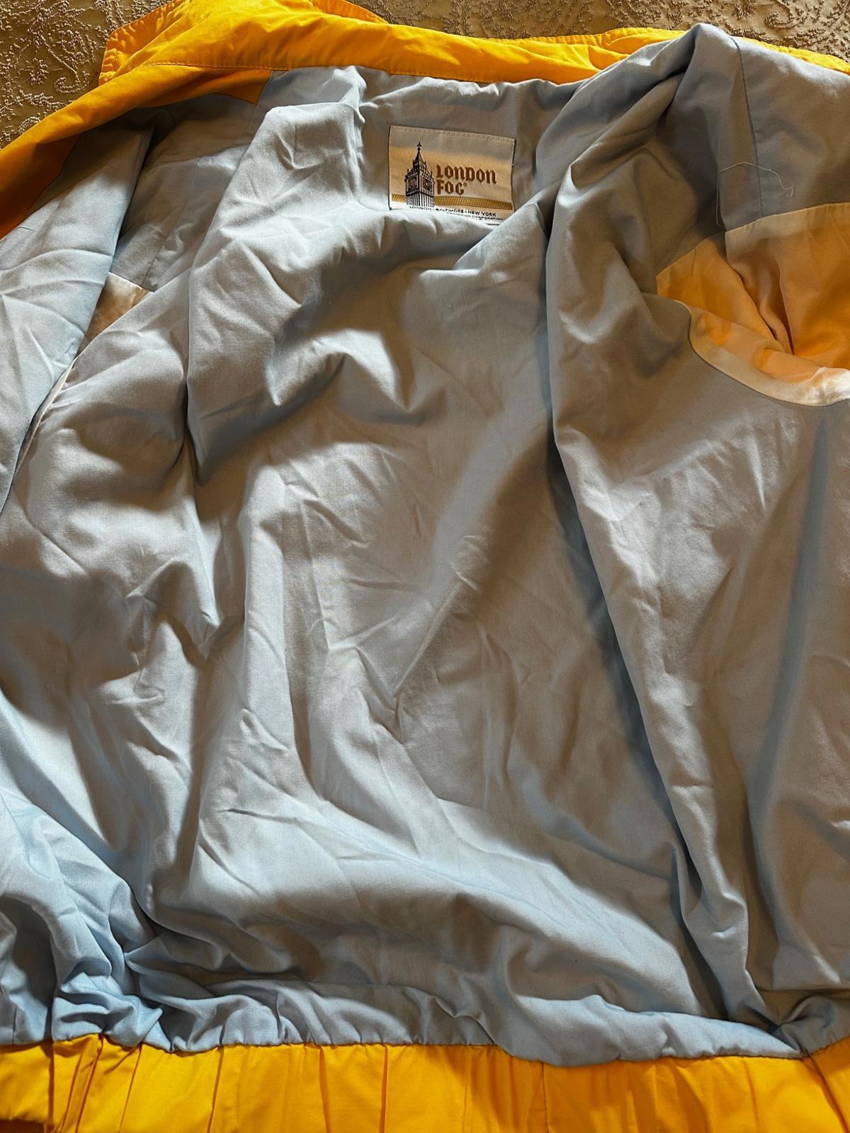 Vintage London Fog Yellow Hooded Jacket Men’s L