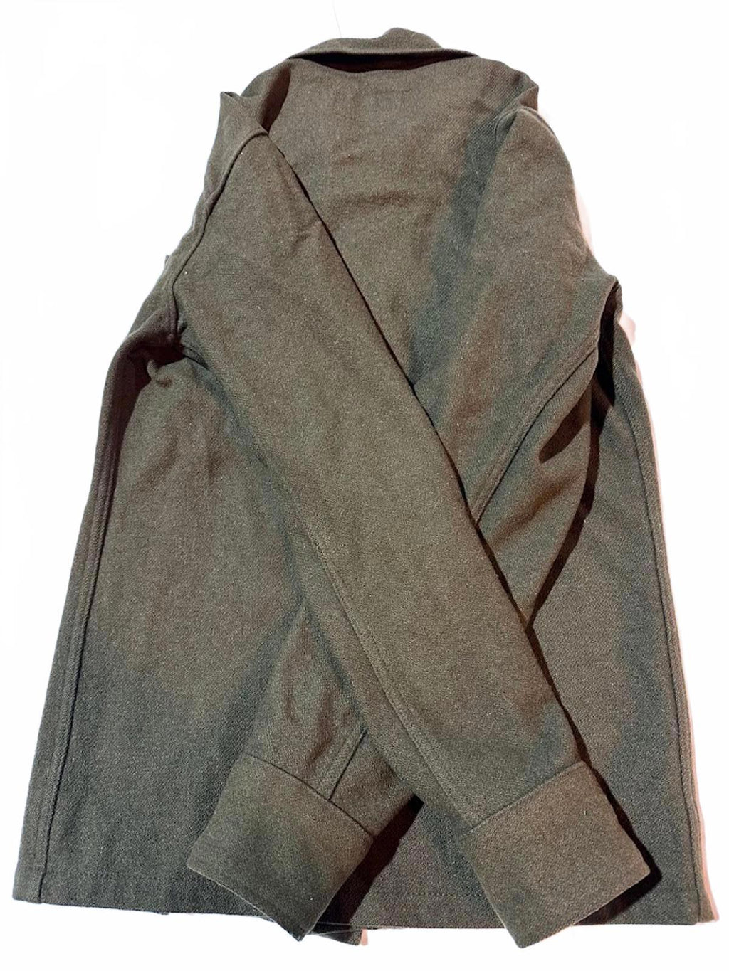 Vintage Military Wool Field Shirt Cold Weather Olive Green