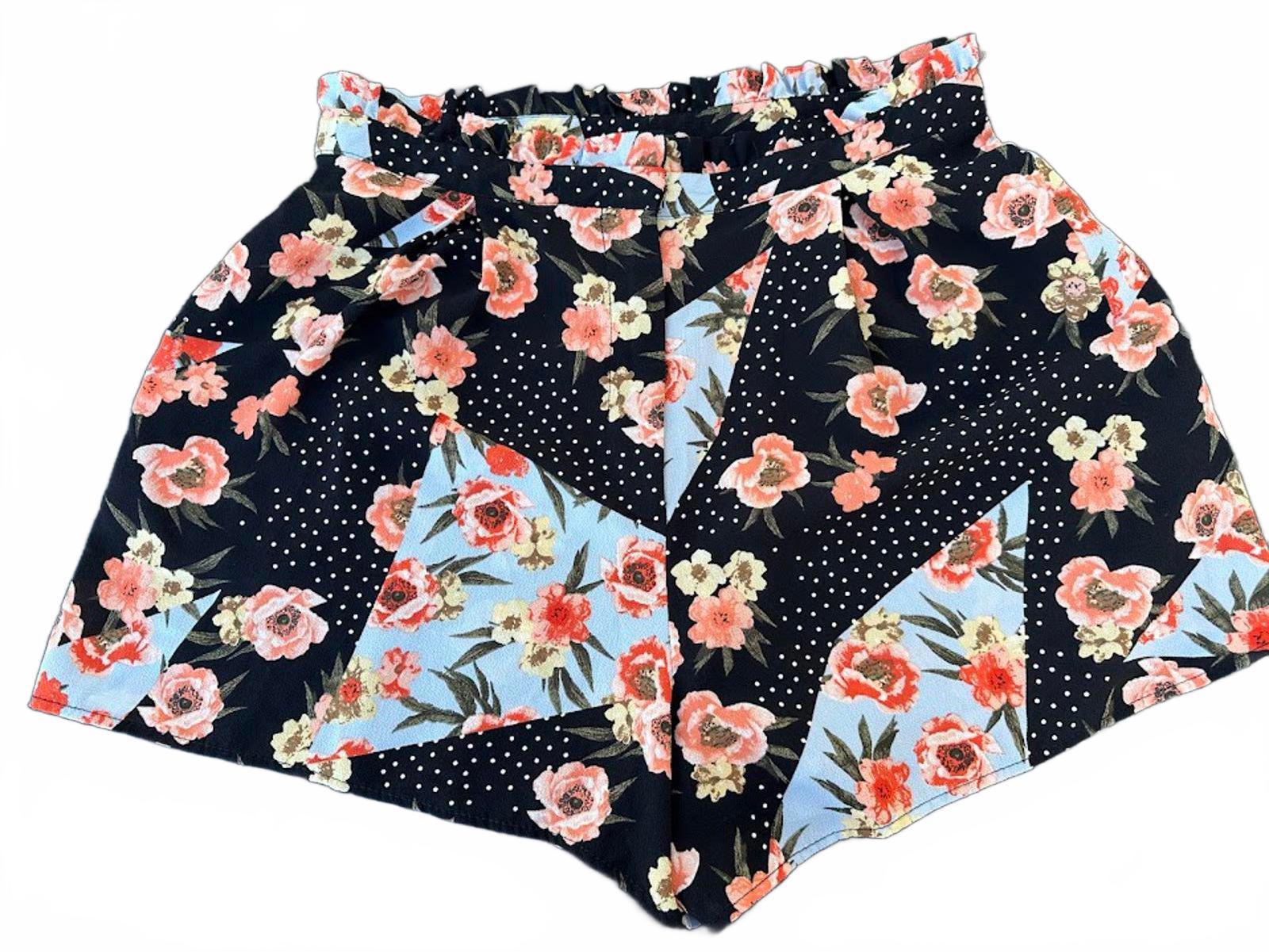Topshop Floral Ruffle Shorts US 8