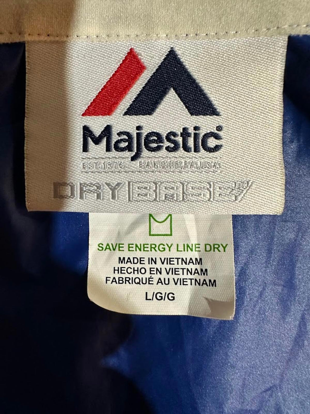 Majestic Dodgers Dri-Fit Windbreaker L