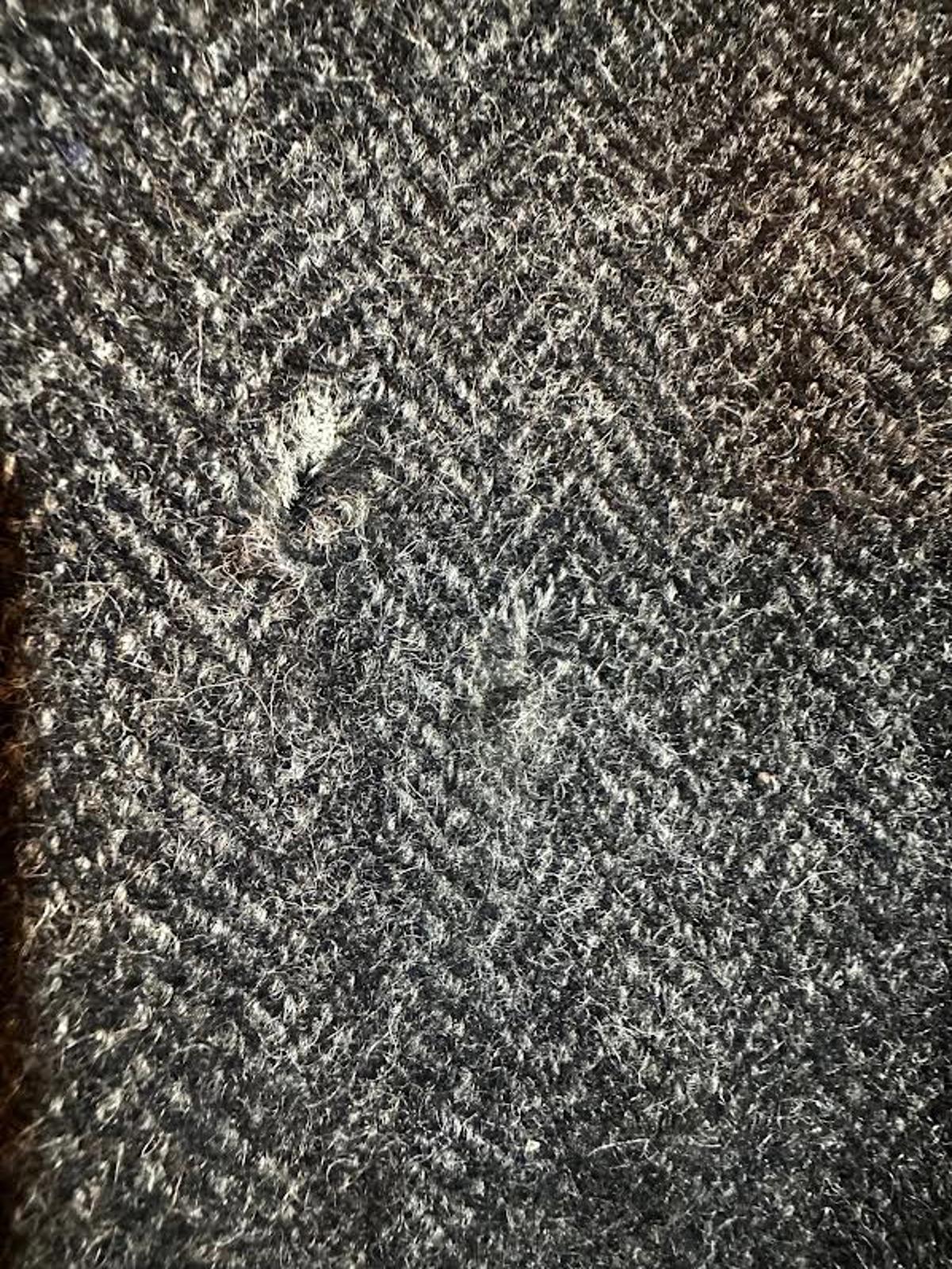 Vintage 1950s Herringbone Wool Overcoat USA