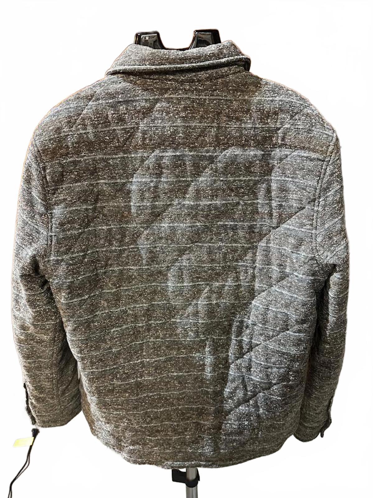 Men’s Grayers Clothiers Quilted Jacket XL Gray Button Front