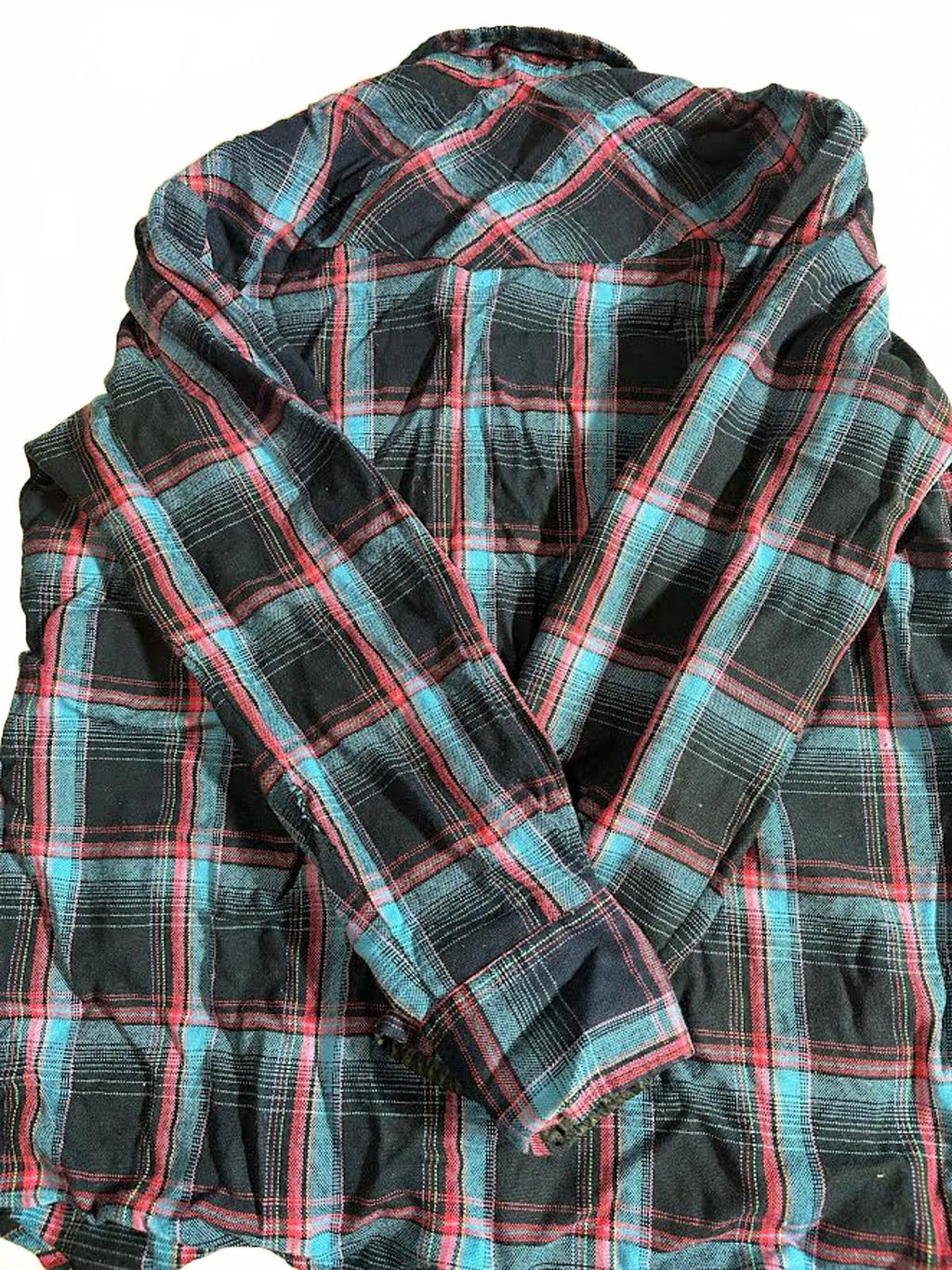 Karman Vintage Plaid Western Flannel Shirt XL 48" Chest