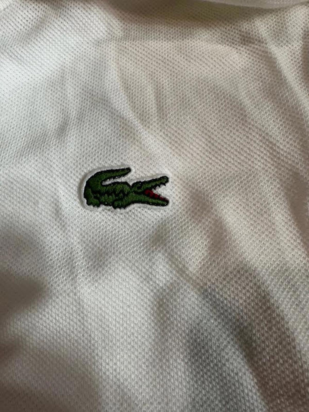 Lacoste Long Sleeve Piqué Polo Ivory Size 10R XXL