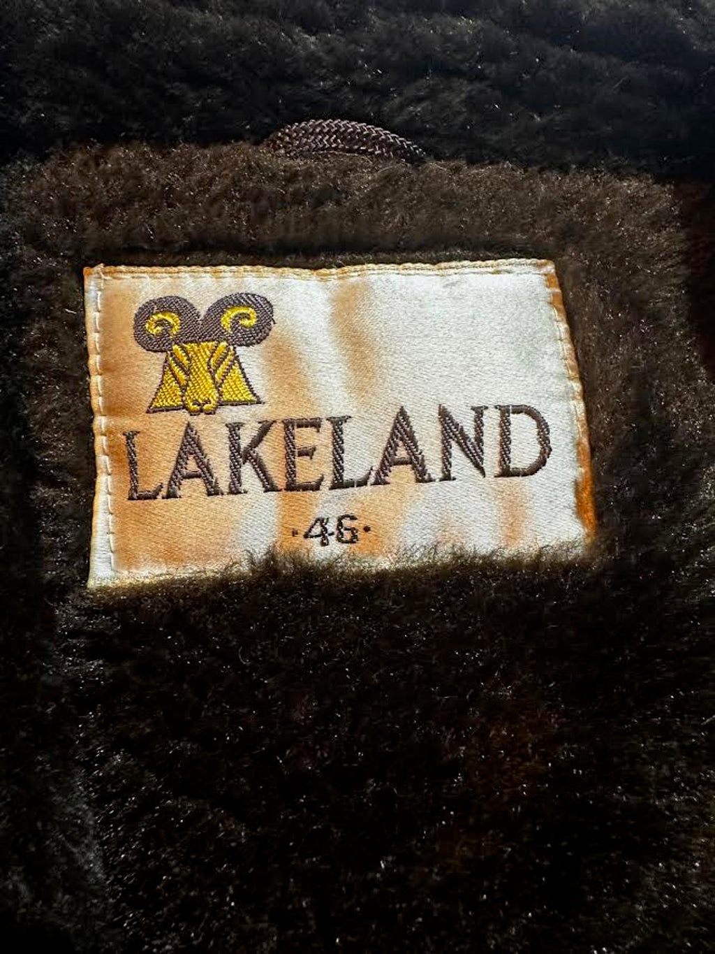Vintage Lakeland Suede Leather Fur-Lined Coat 46