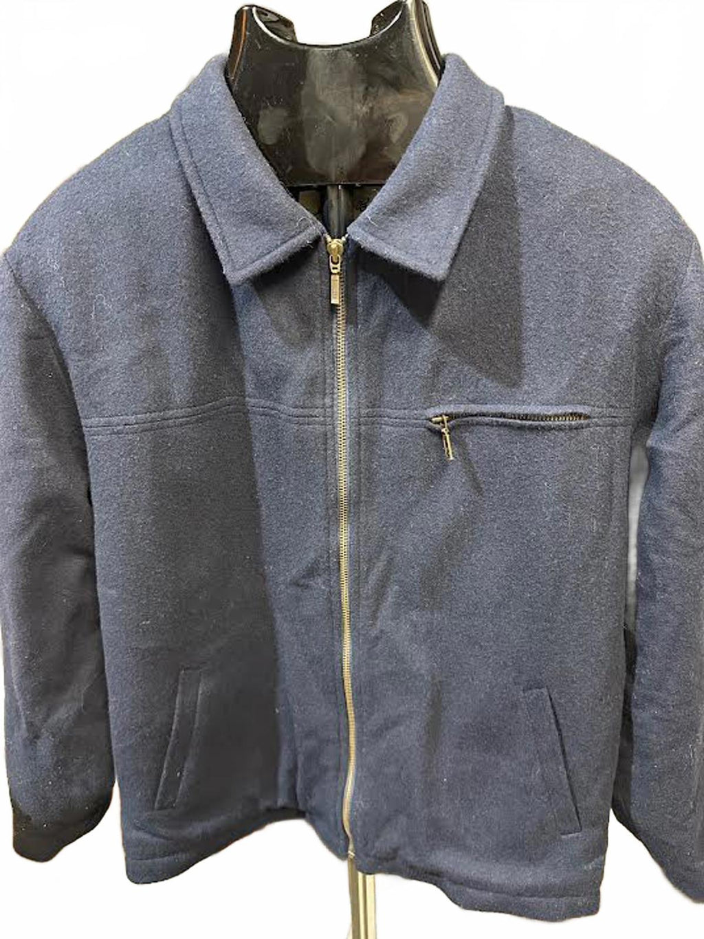 Eddie Bauer Wool Zip Jacket Women’s Navy Lined