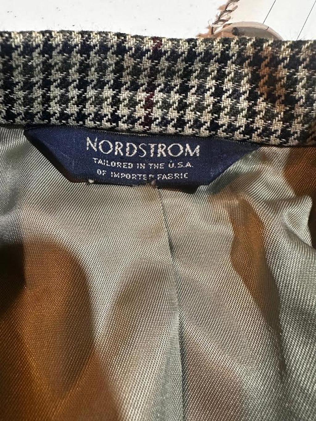 Nordstrom Men’s Vintage Houndstooth Wool Sport Coat 42L