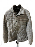 Men’s Grayers Clothiers Quilted Jacket XL Gray Button Front