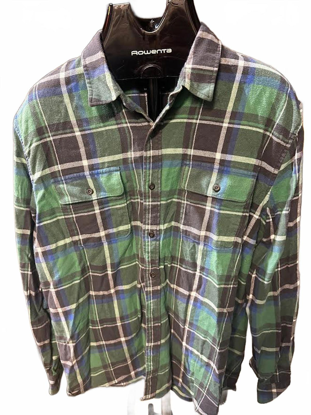 Lucky Brand Saturday Stretch Plaid Flannel XL