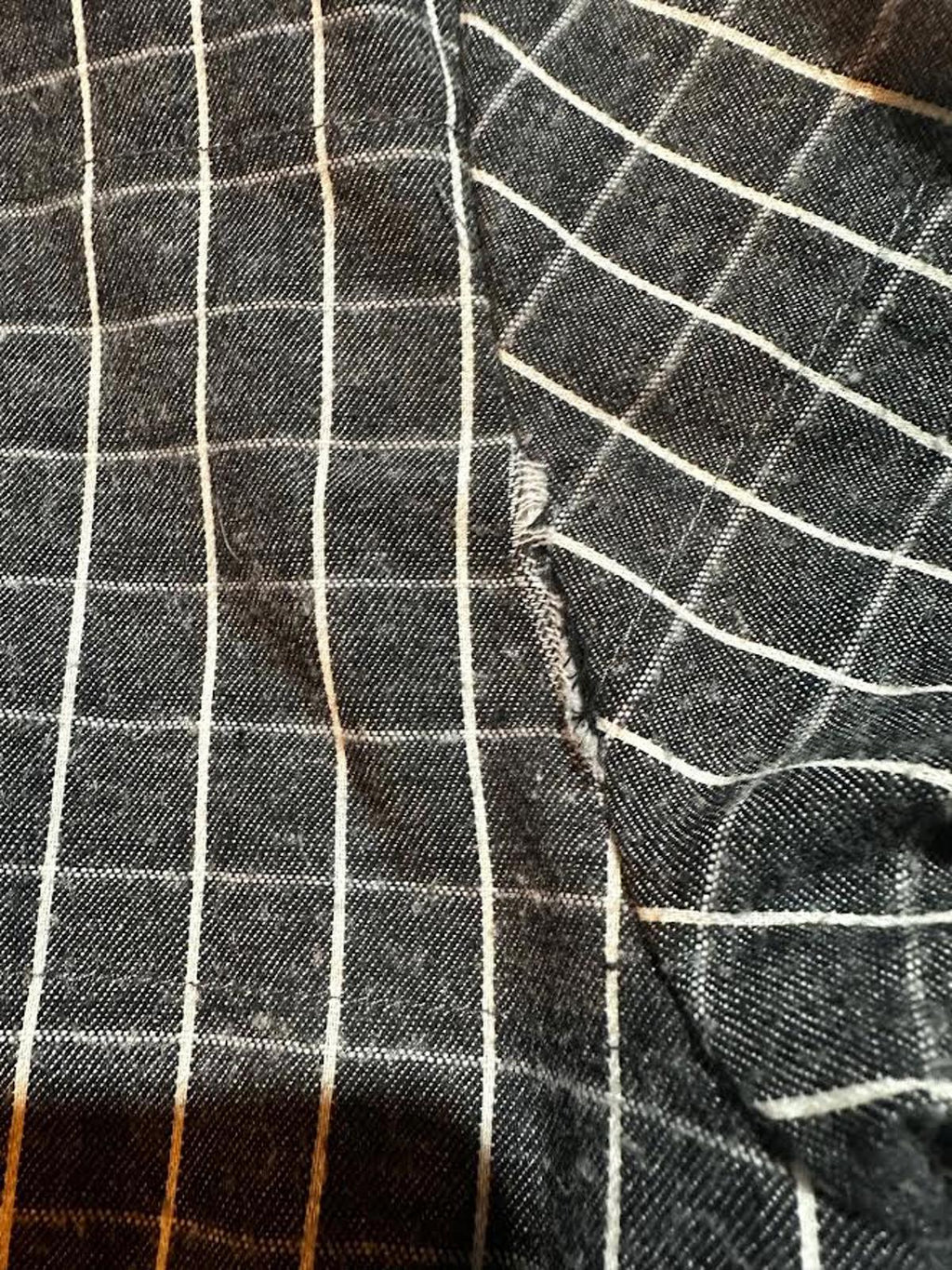 Reversible Windowpane Bomber Jacket Gray Black