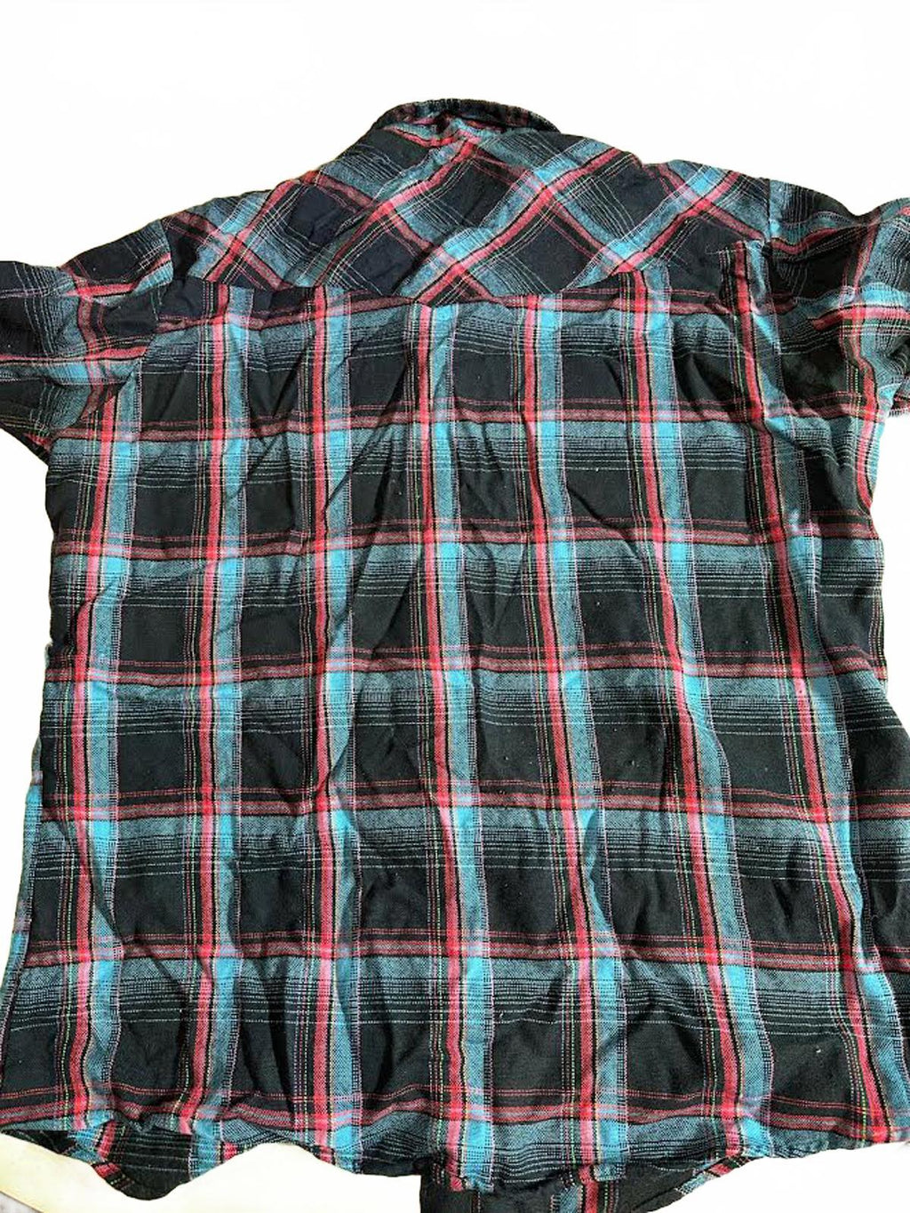 Karman Vintage Plaid Western Flannel Shirt XL 48" Chest