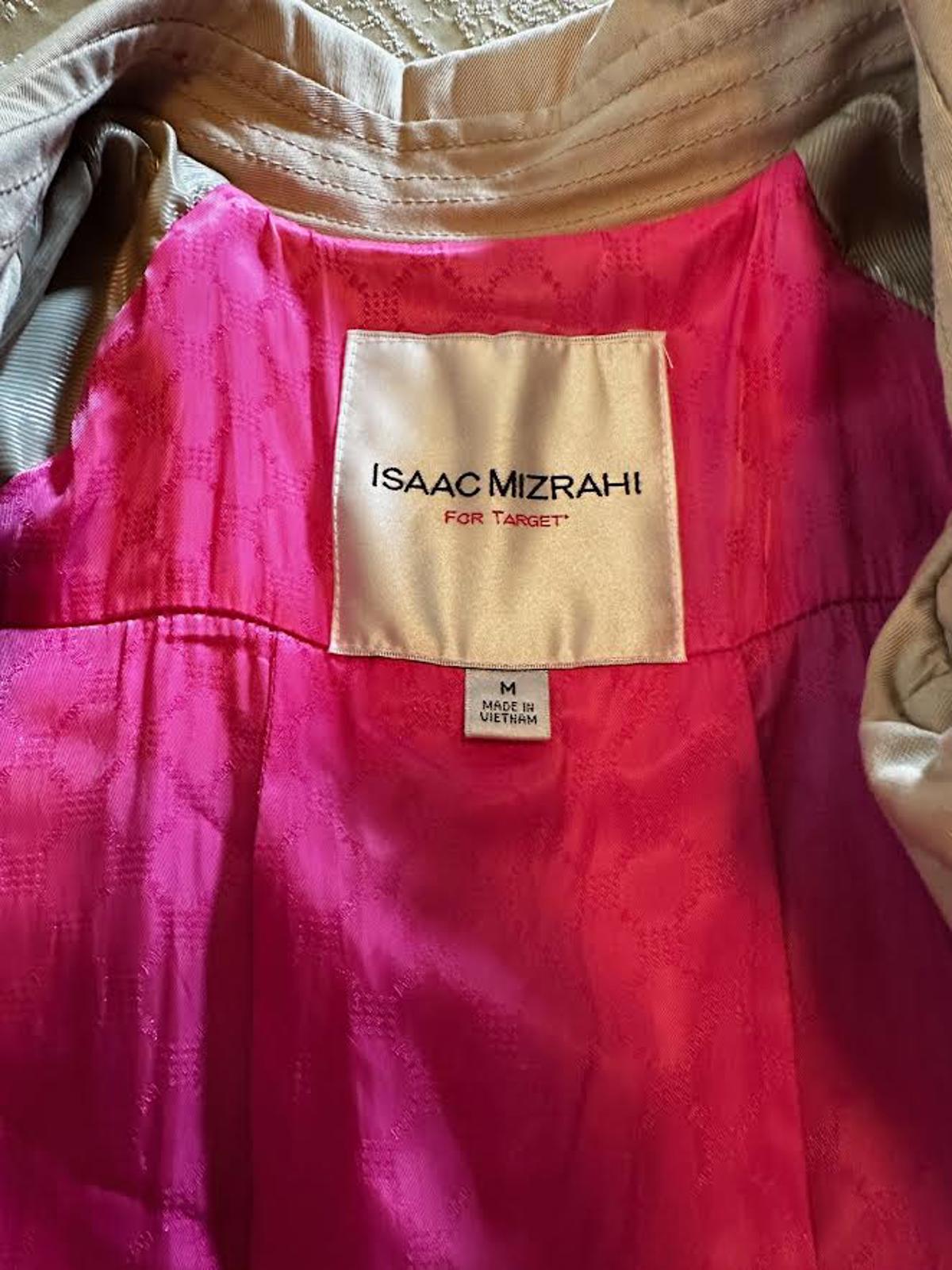 Isaac Mizrahi Target Camel Trench Coat Belted M