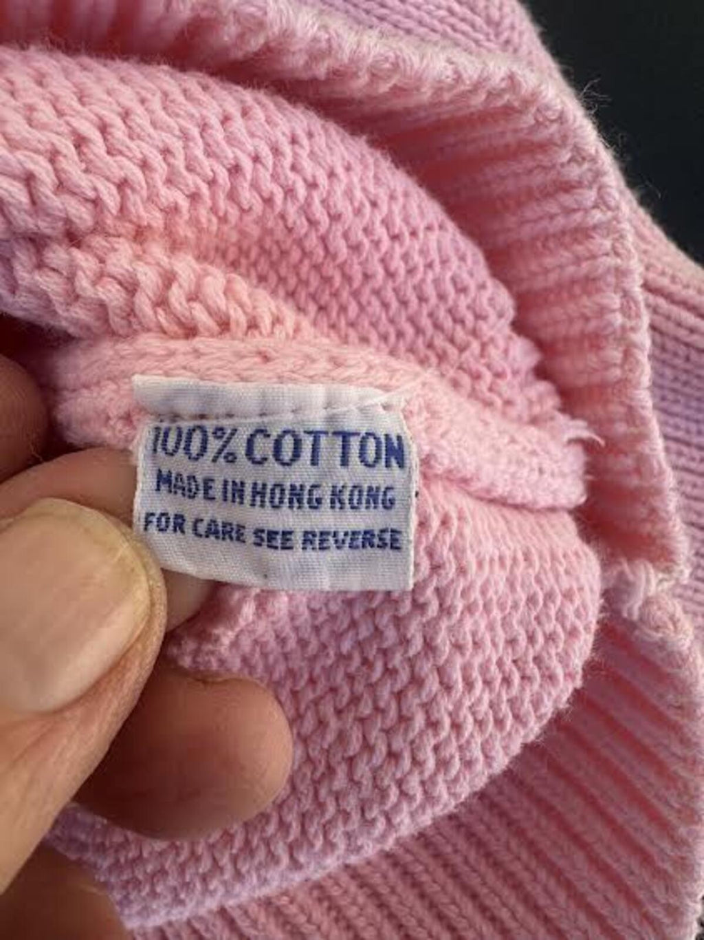 Odyssey Collection Pink Argyle Cotton Cardigan XL