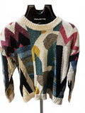 Vintage A.J. Tremont Geometric Knit Sweater M-L