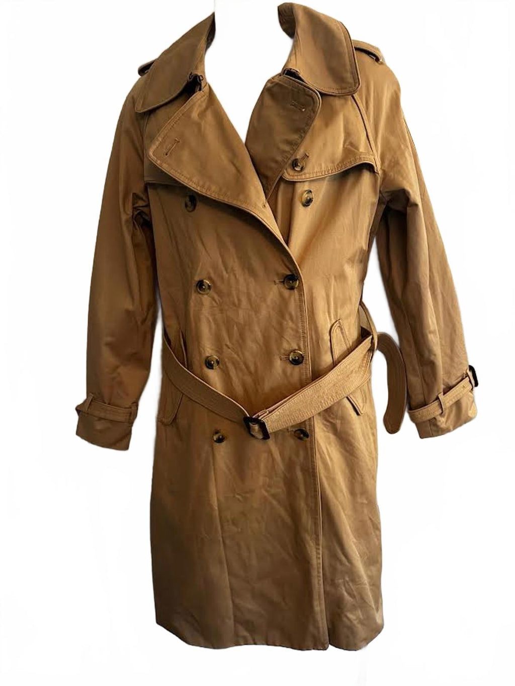 Isaac Mizrahi Target Camel Trench Coat Belted M