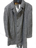 Vintage 1950s Herringbone Wool Overcoat USA