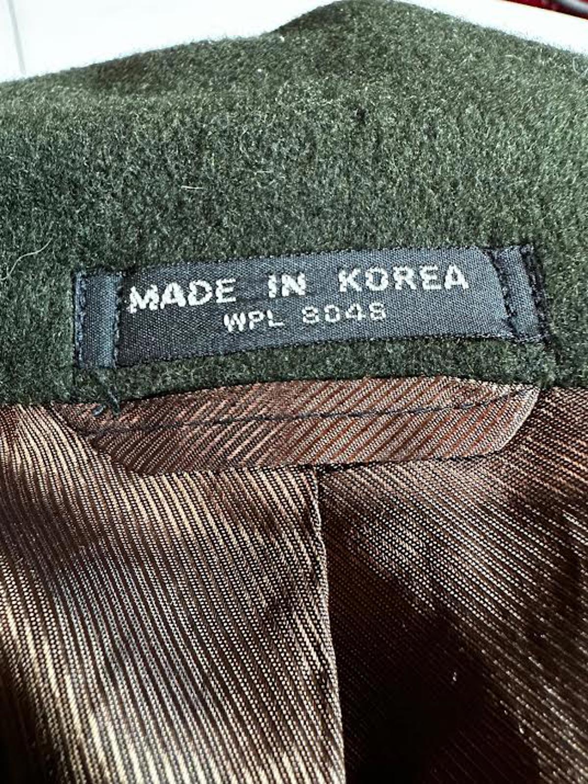 Alfani Double Breasted Men’s Long Wool Coat Olive Green