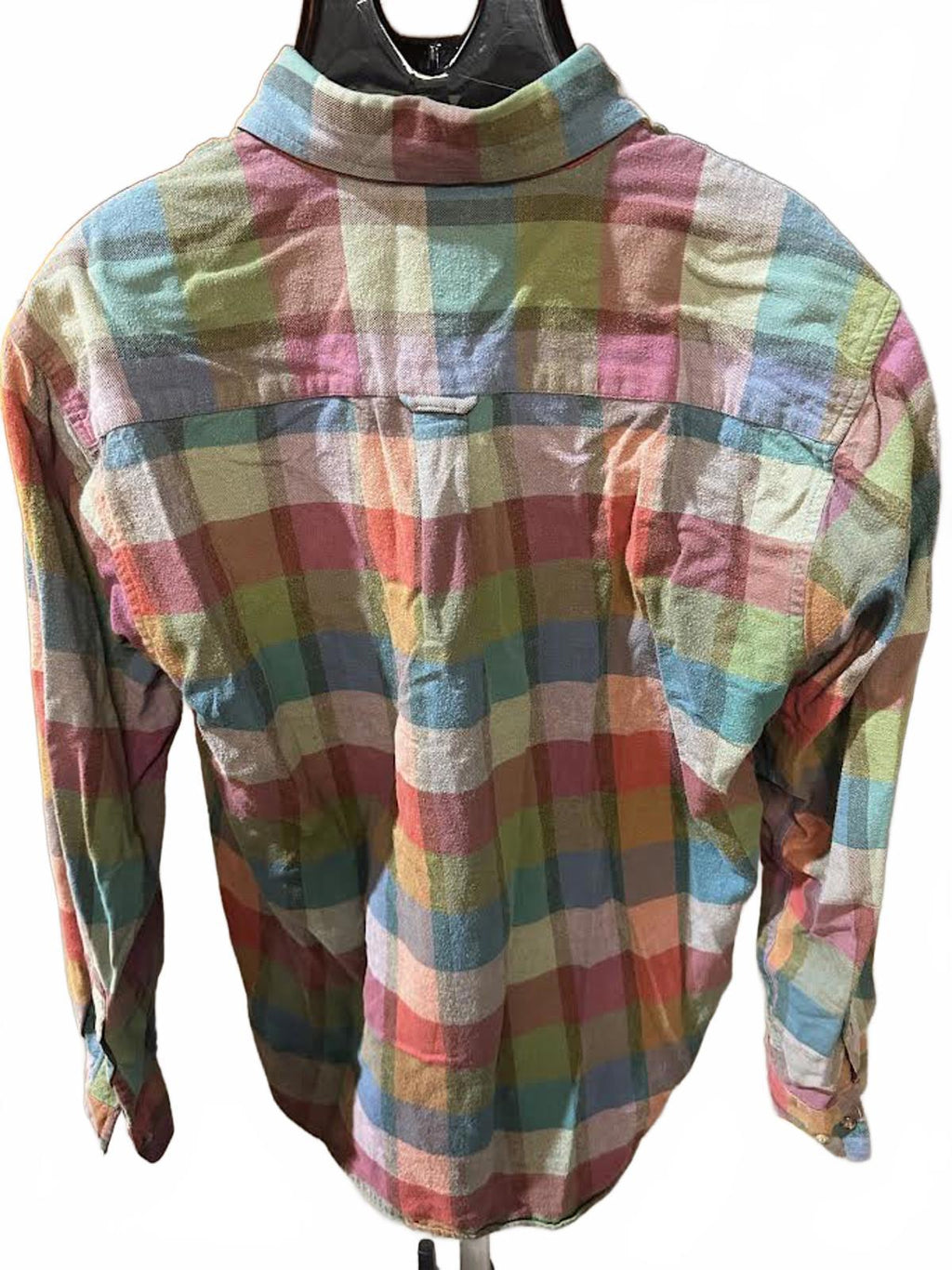 Vintage Boston Traders Plaid Cotton Flannel Shirt L