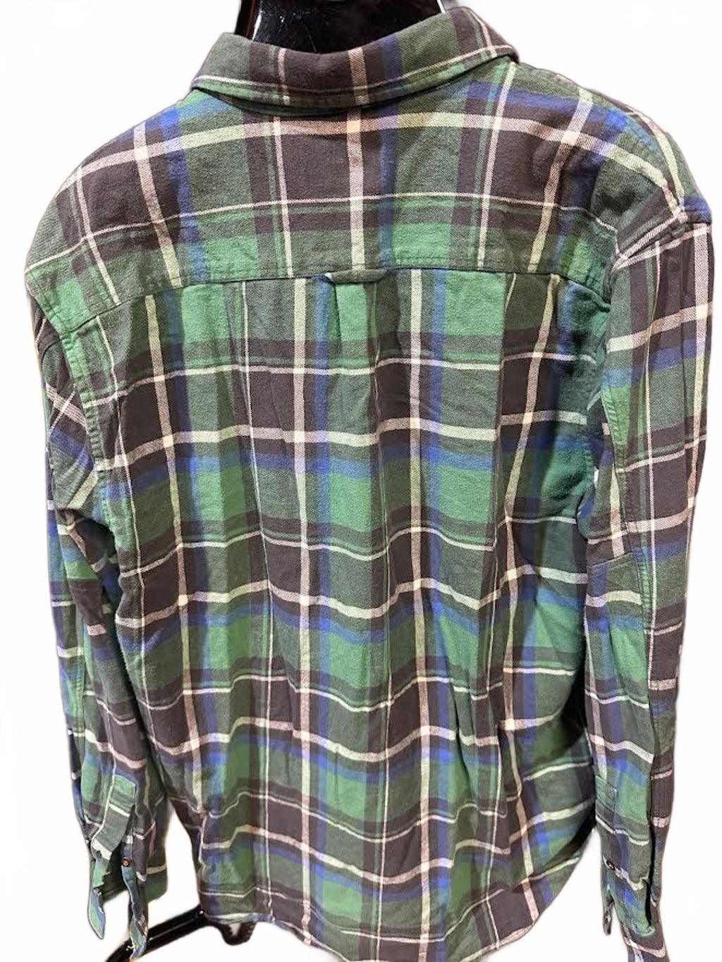 Lucky Brand Saturday Stretch Plaid Flannel XL