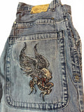Vintage JNCO Dragon Embroidered Jeans 30x30 Y2K