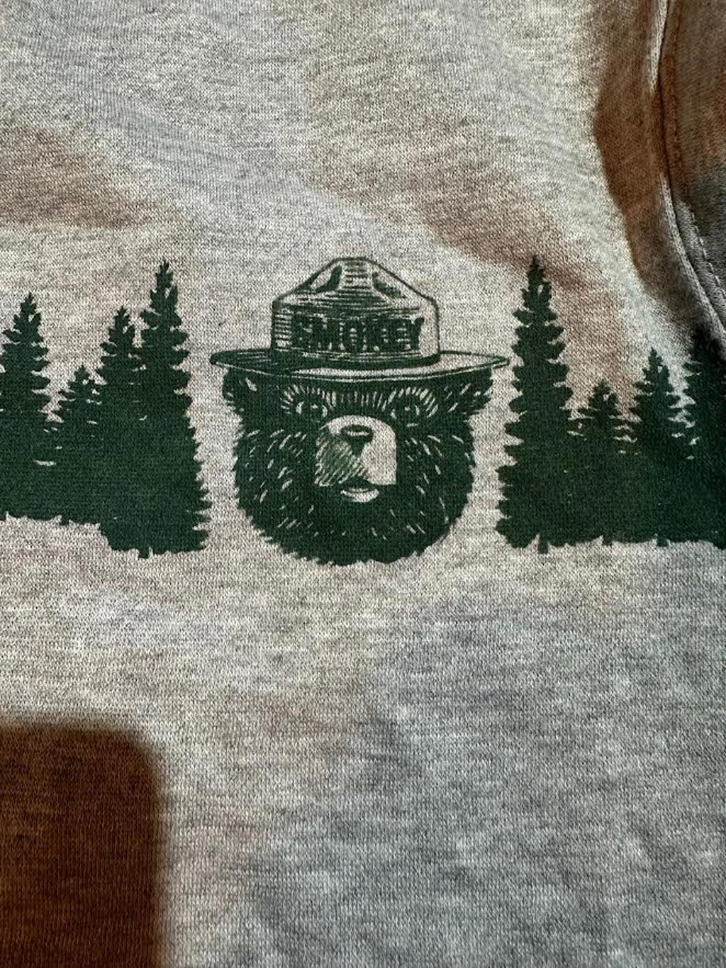 Smokey Bear Cropped Sweatshirt XS Forest Service