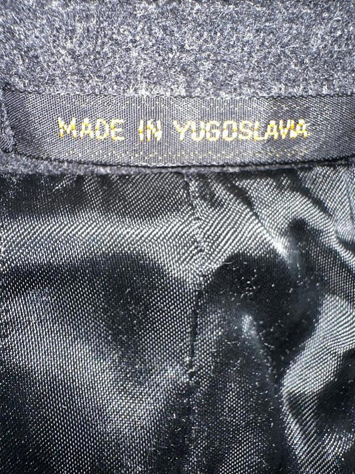 Vintage Mens Grey Wool Overcoat Made in Yugoslavia M-L