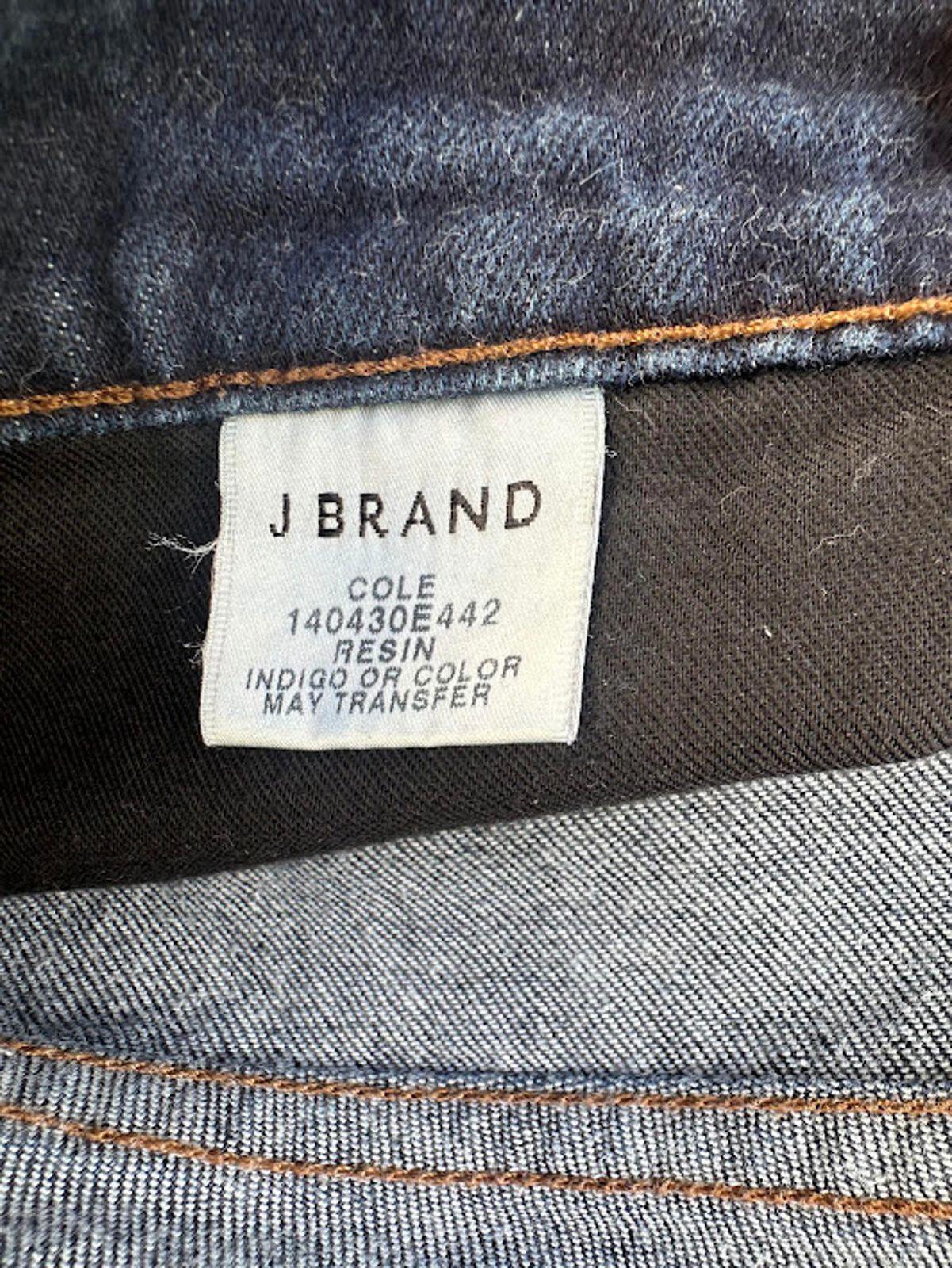 J Brand Resin Coated Jeans 36x32 Slim Dark
