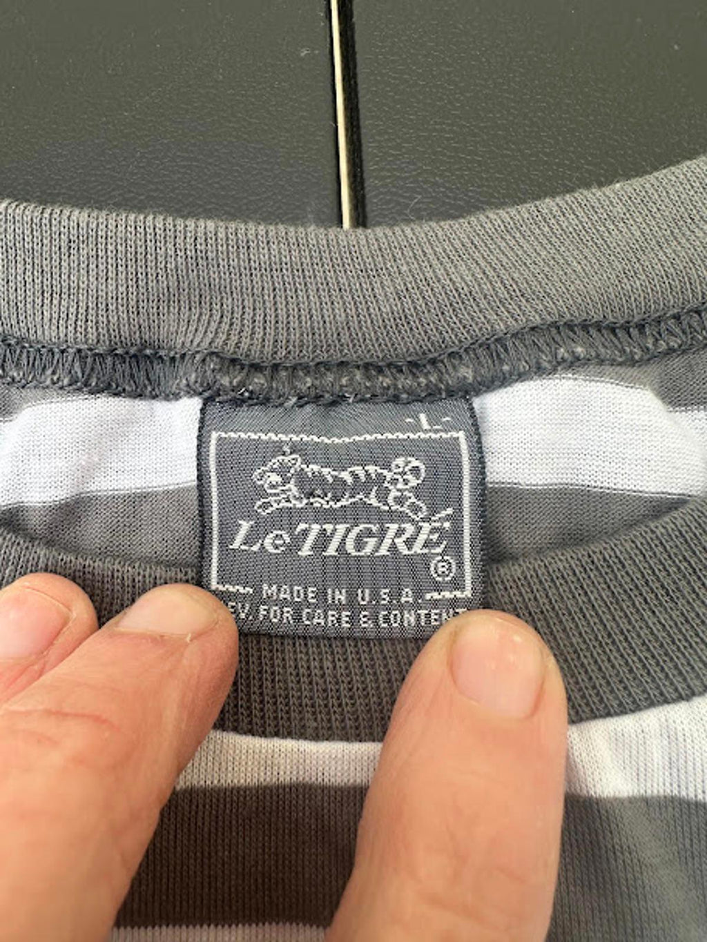 Le Tigre Striped Tank Made in USA L