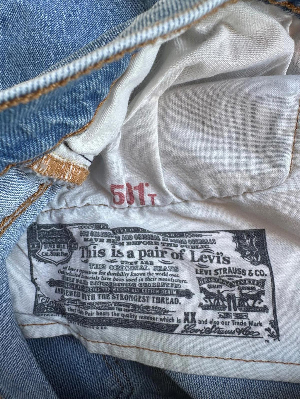 Vintage Levi’s 501T Button-Fly Jeans – Size W31 L28  Raw Hem