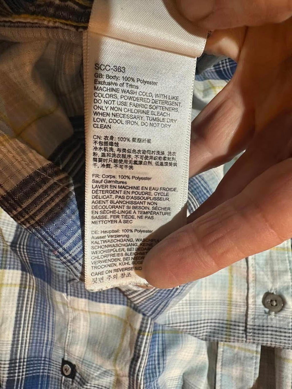 Marmot Plaid Short Sleeve Shirt Blue Large