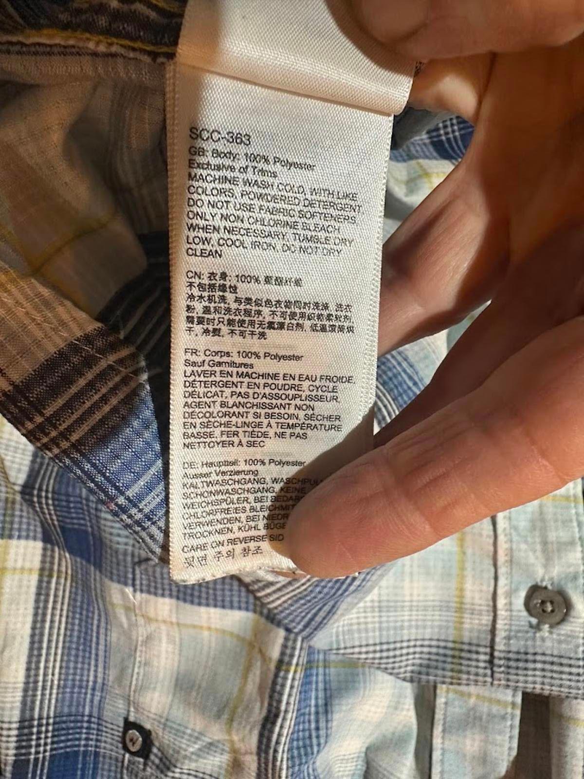 Marmot Plaid Short Sleeve Shirt Blue Large