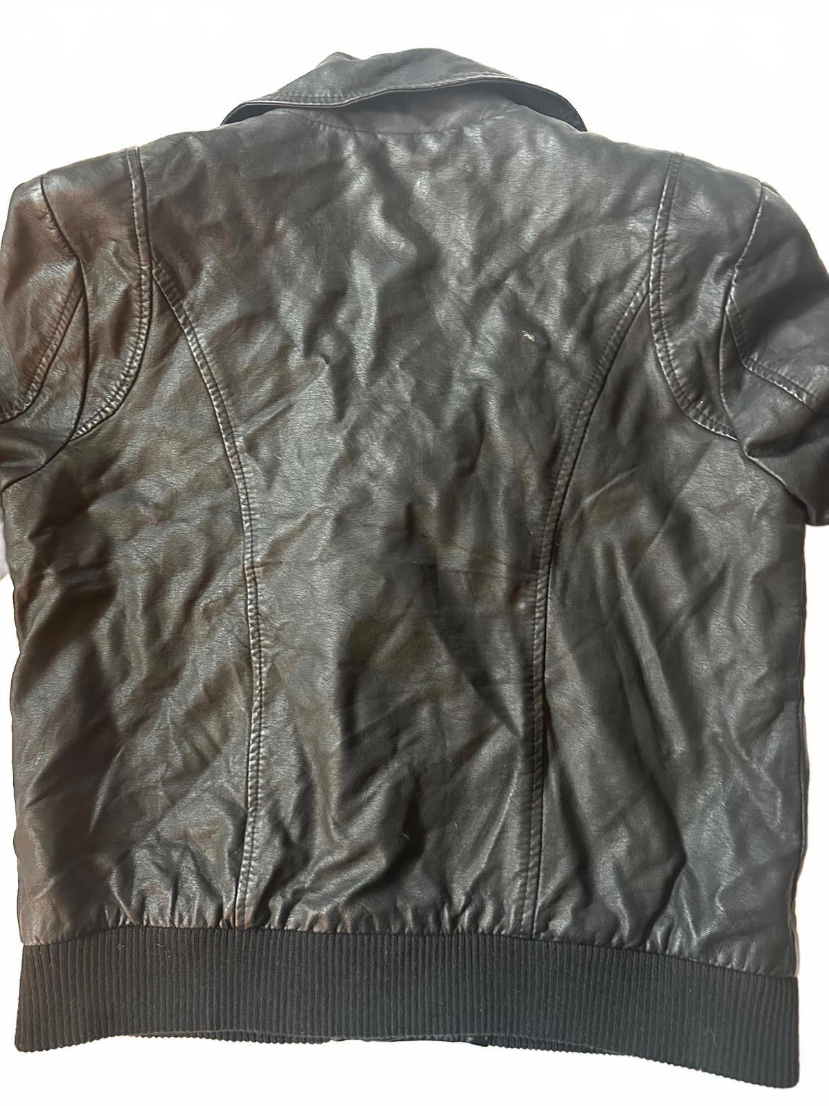 Free People Faux Leather Moto Jacket Black S
