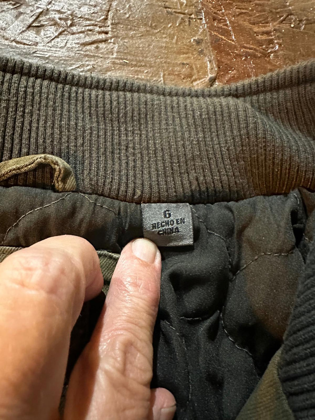 Levi’s Olive Green Quilted Utility Jacket L Men’s mechanic