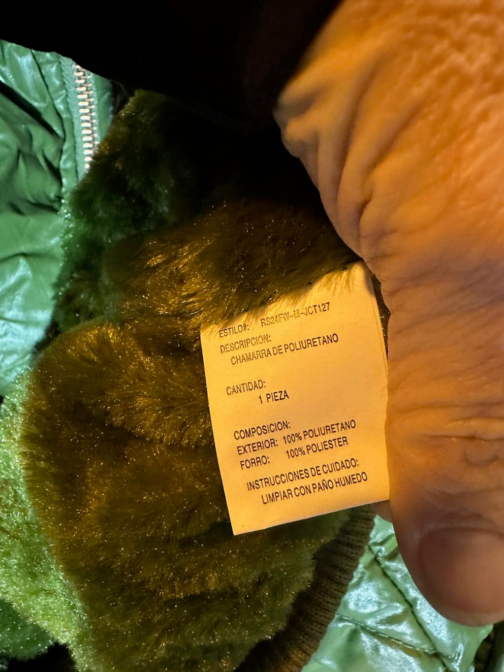 Vintage Classic Roosevelt NY Quilted Jacket S Green