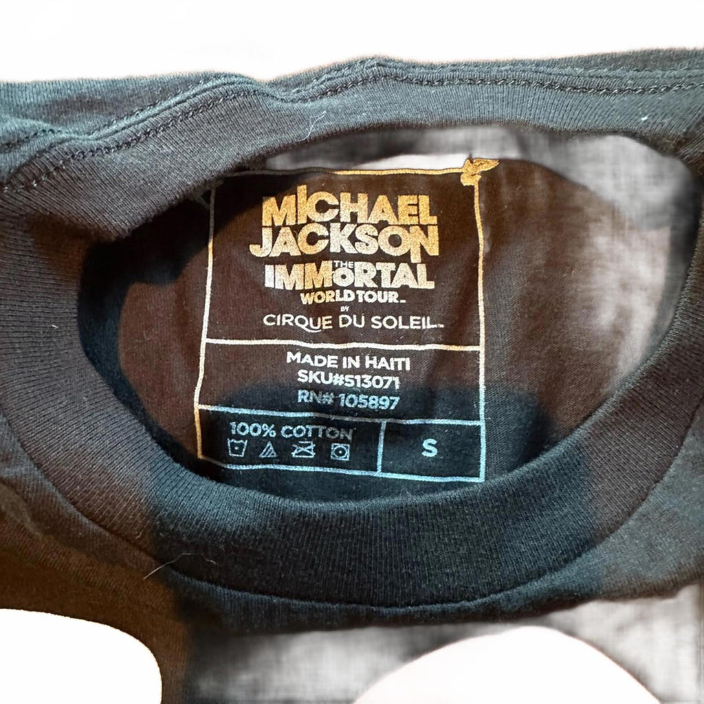 Michael Jackson Immortal Tour Tee Black Size S