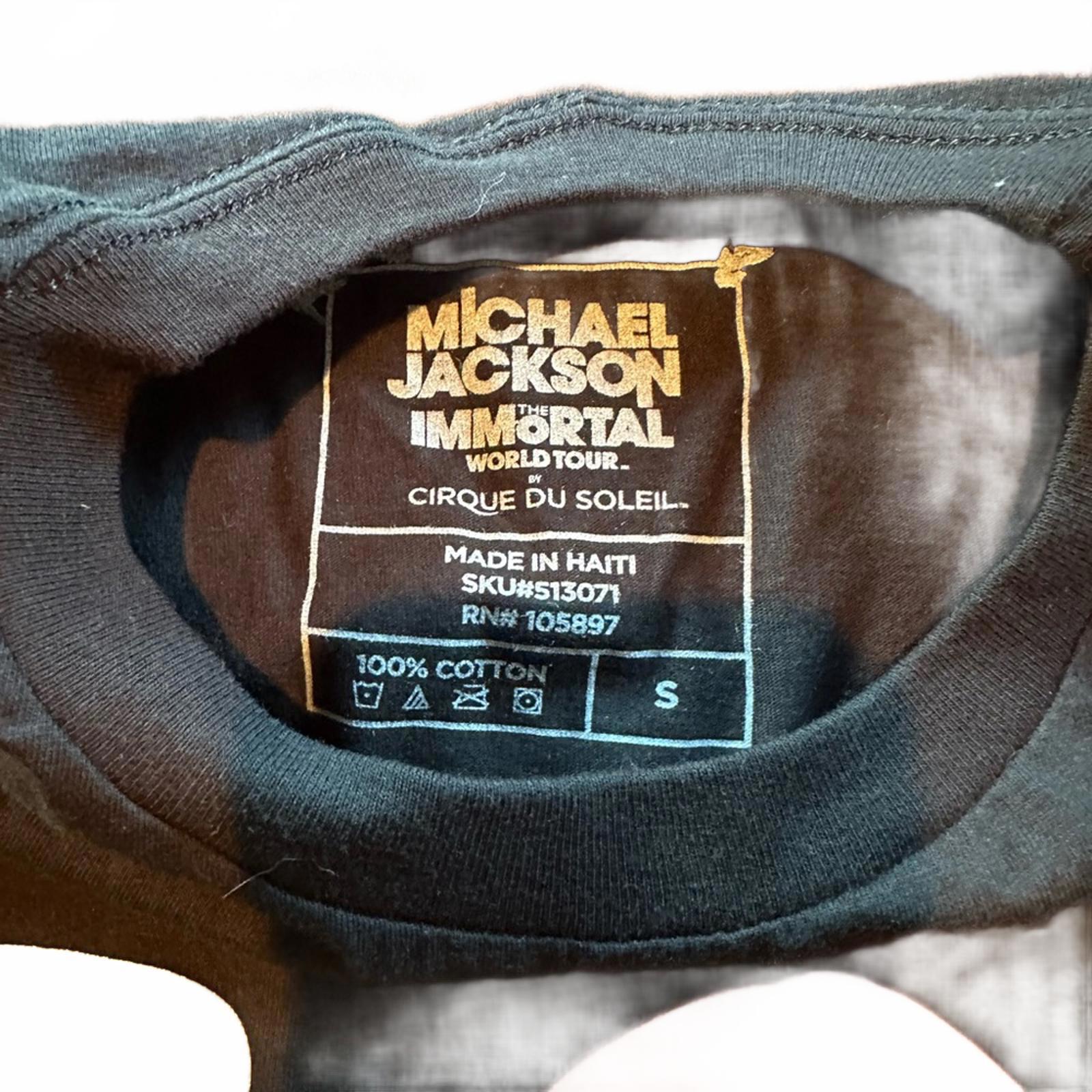 Michael Jackson Immortal Tour Tee Black Size S